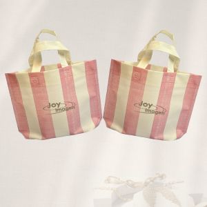 BOLSA BASICA FRANJAS 80 gr. FUELLE EN BASE + ASA CINTA