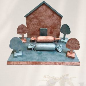 EXPOSITOR CASA BEBE AZUL Y ROSA